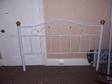 KING SIZE White Metal Bed Frame,  This bed frame is in....