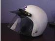 CRASH HELMET for a motorcyclist (open face with peak and....